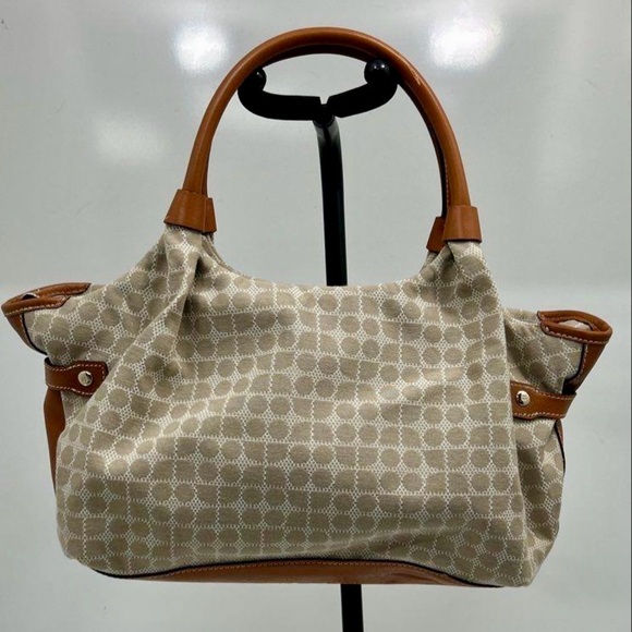 Kate Spade Noel Stevie Shoulder Bag with Pink and Orange Accent Stripes - Picture 2 of 5